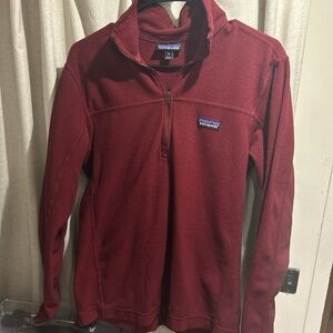 Patagonia Burgundy Fleece Pullover/Quarter-Zip